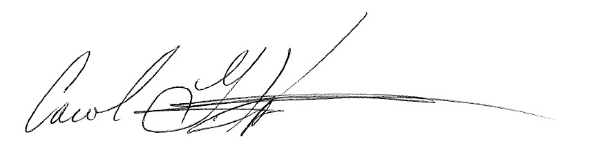 Signature of Carol Gibbons Kroeker
